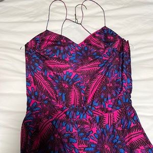 EUC J. Crew 100% silk Floral jumpsuit
